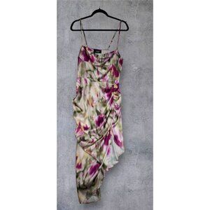 NWT Cider Women Sleeveless High Low Floral Dress Size XL